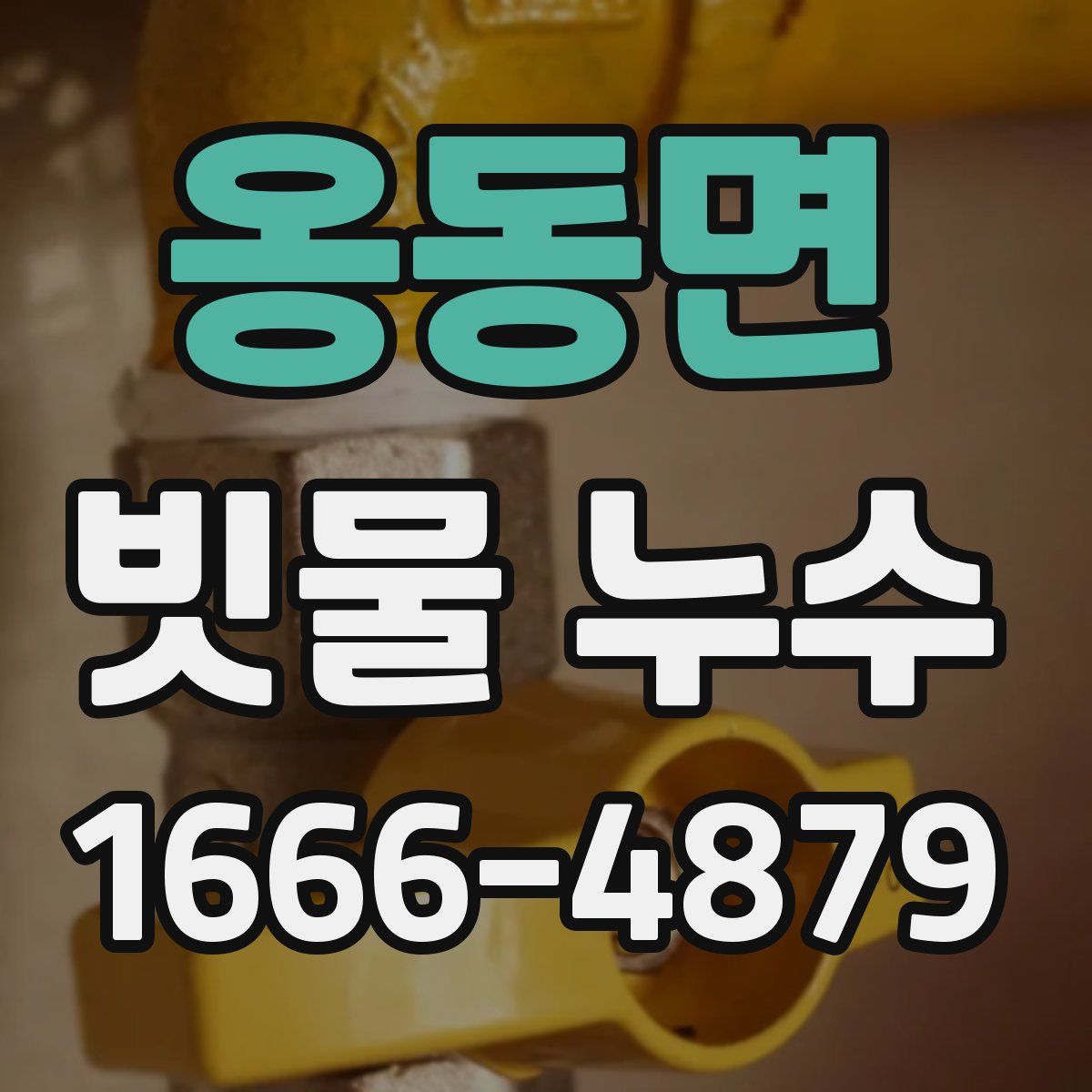 옹동면 빗물 누수