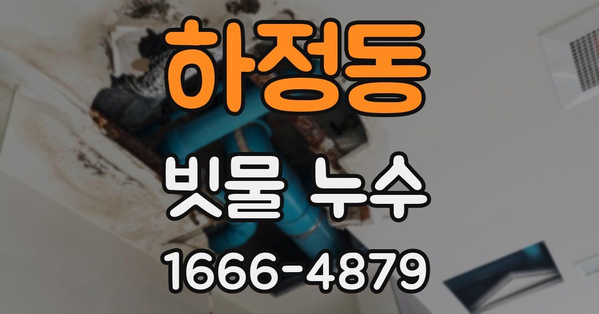 하정동 빗물 누수