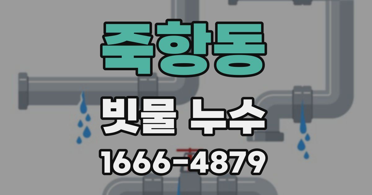 죽항동 빗물 누수