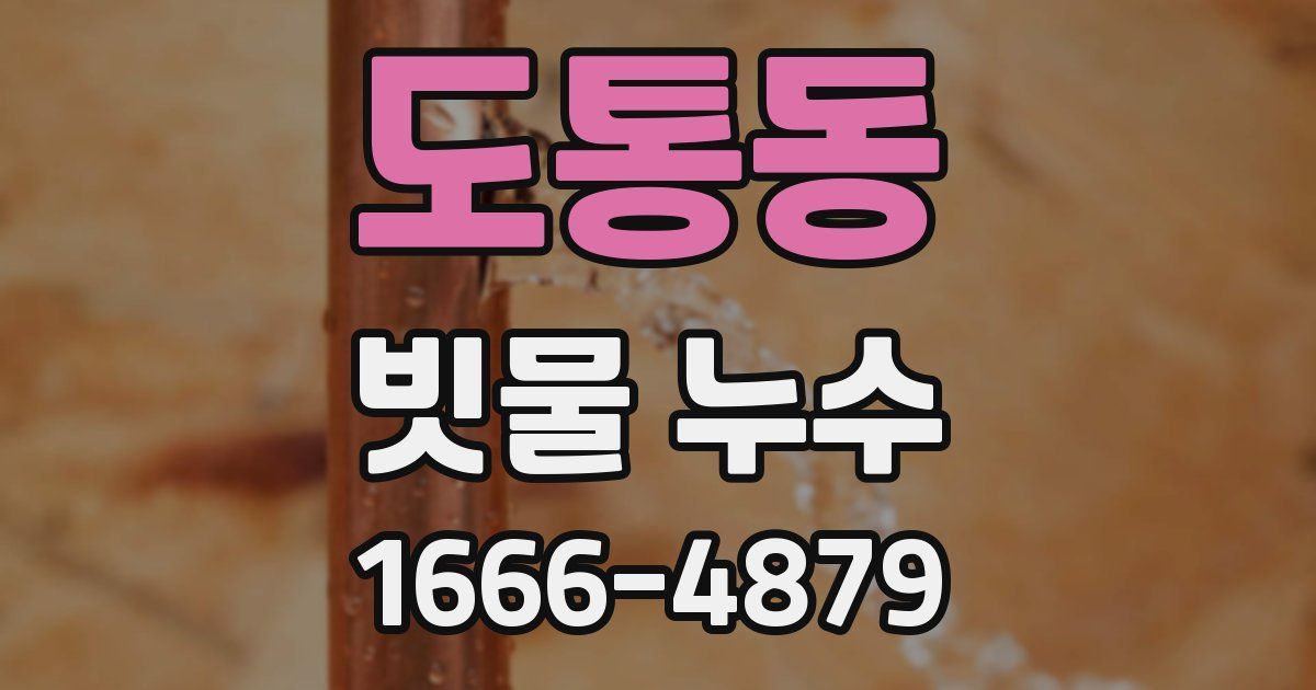 도통동 빗물 누수