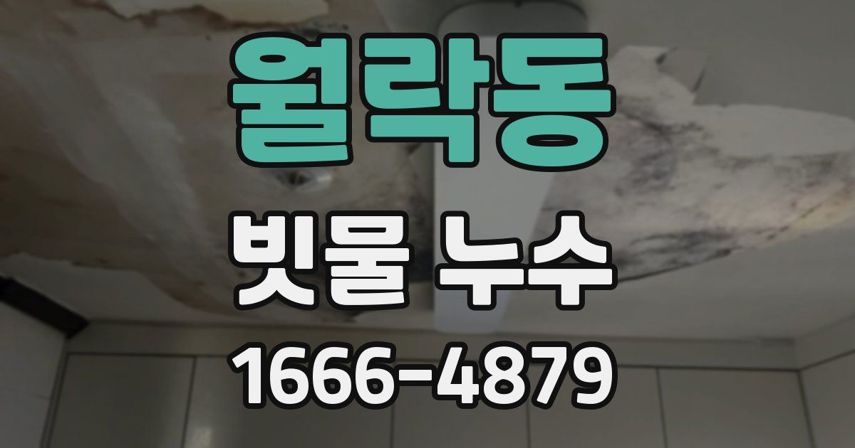 월락동 빗물 누수