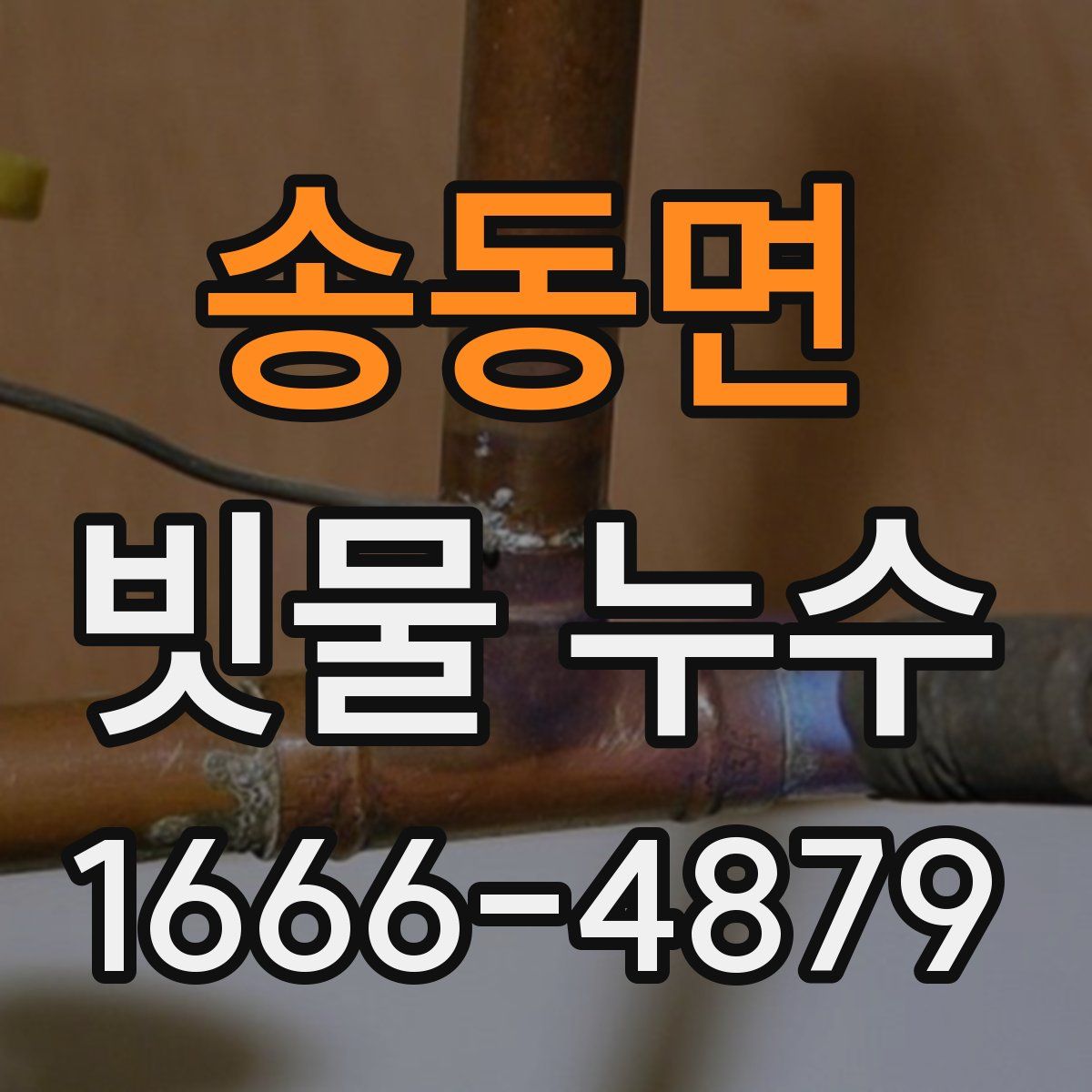 송동면 빗물 누수