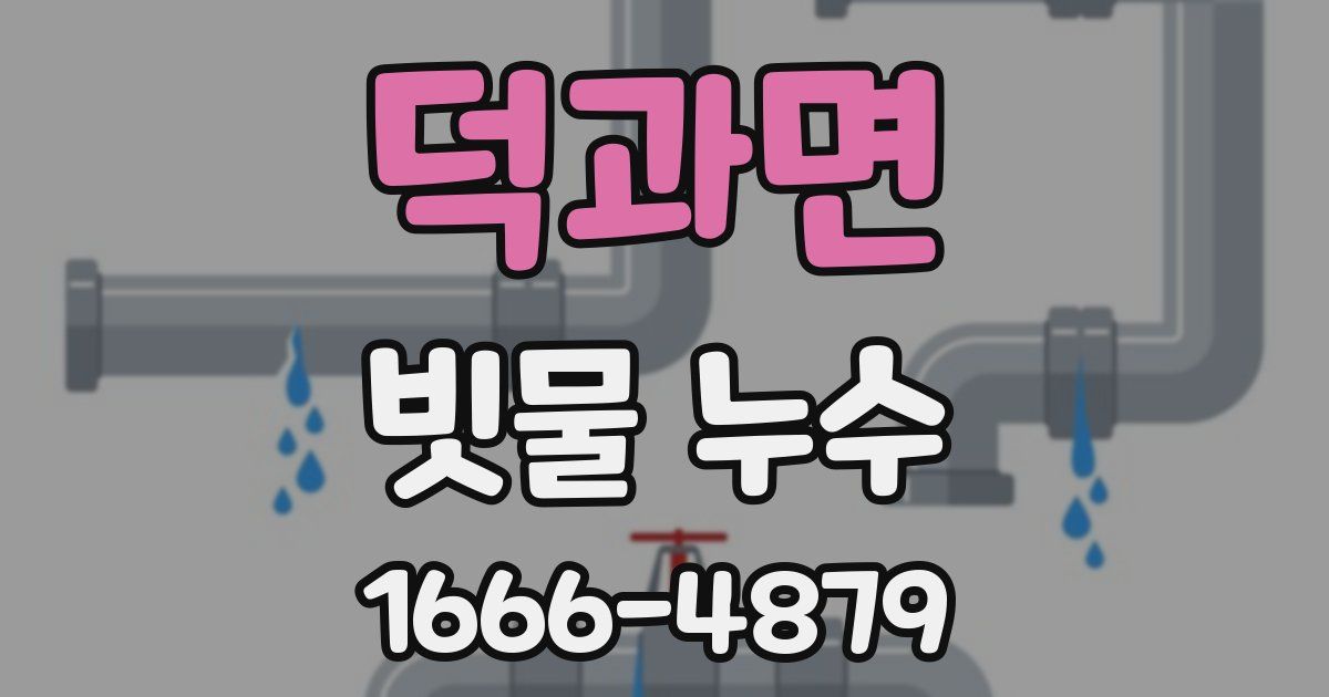 덕과면 빗물 누수