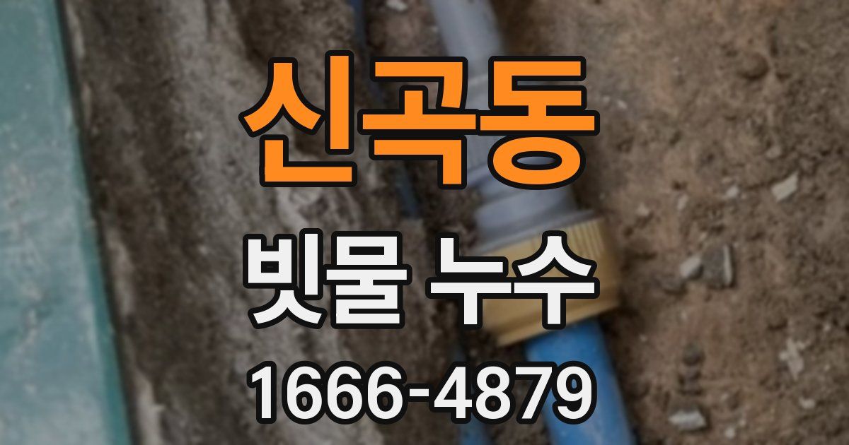 신곡동 빗물 누수