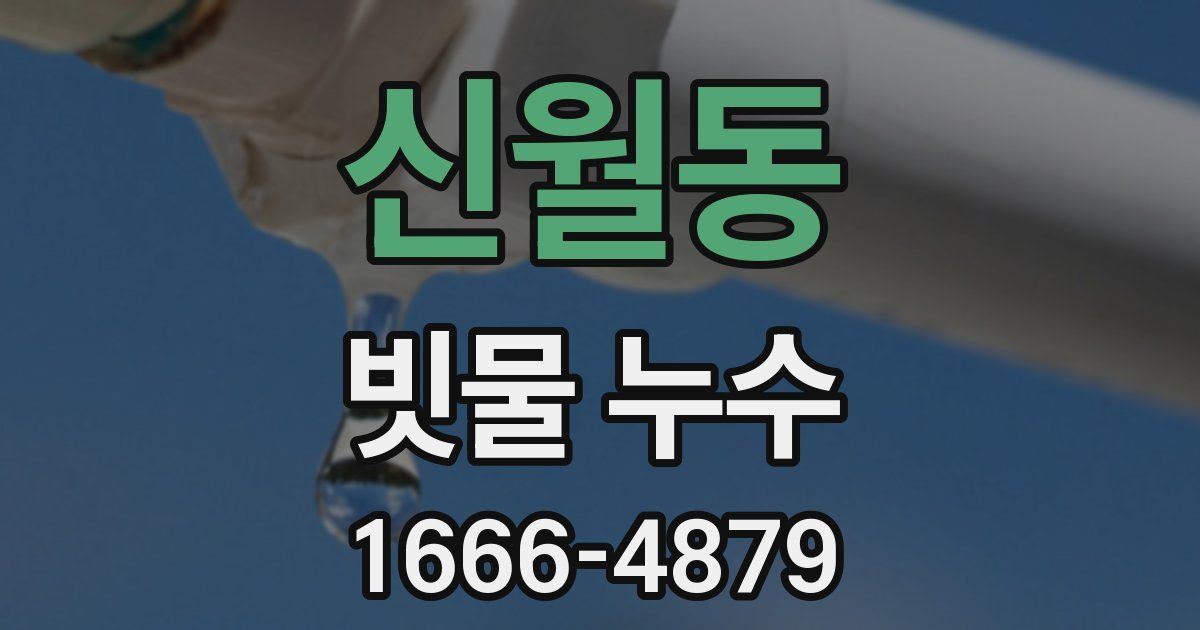 신월동 빗물 누수