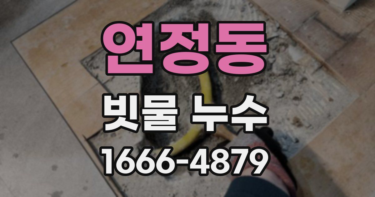 연정동 빗물 누수
