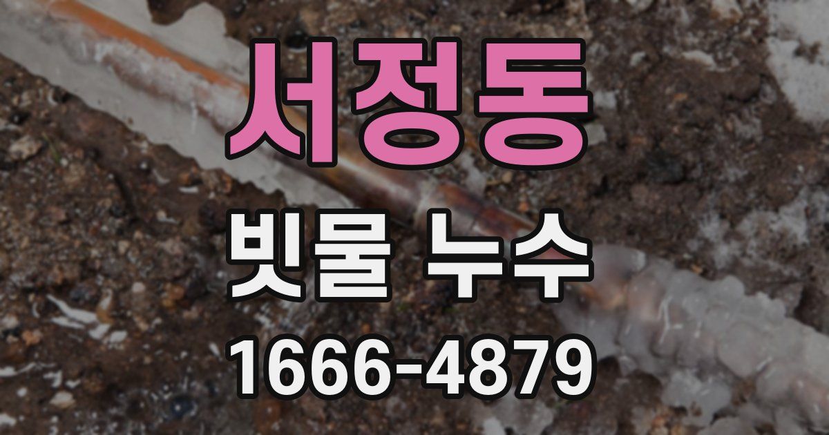 서정동 빗물 누수
