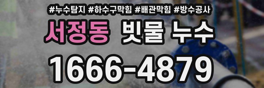 서정동 빗물 누수