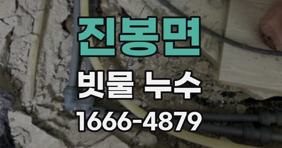 진봉면 빗물 누수
