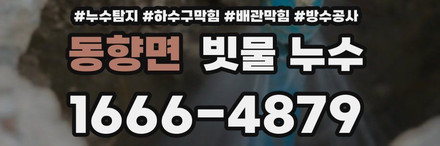 동향면 빗물 누수