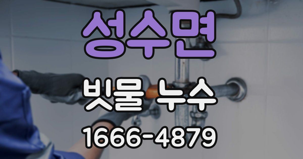 성수면 빗물 누수