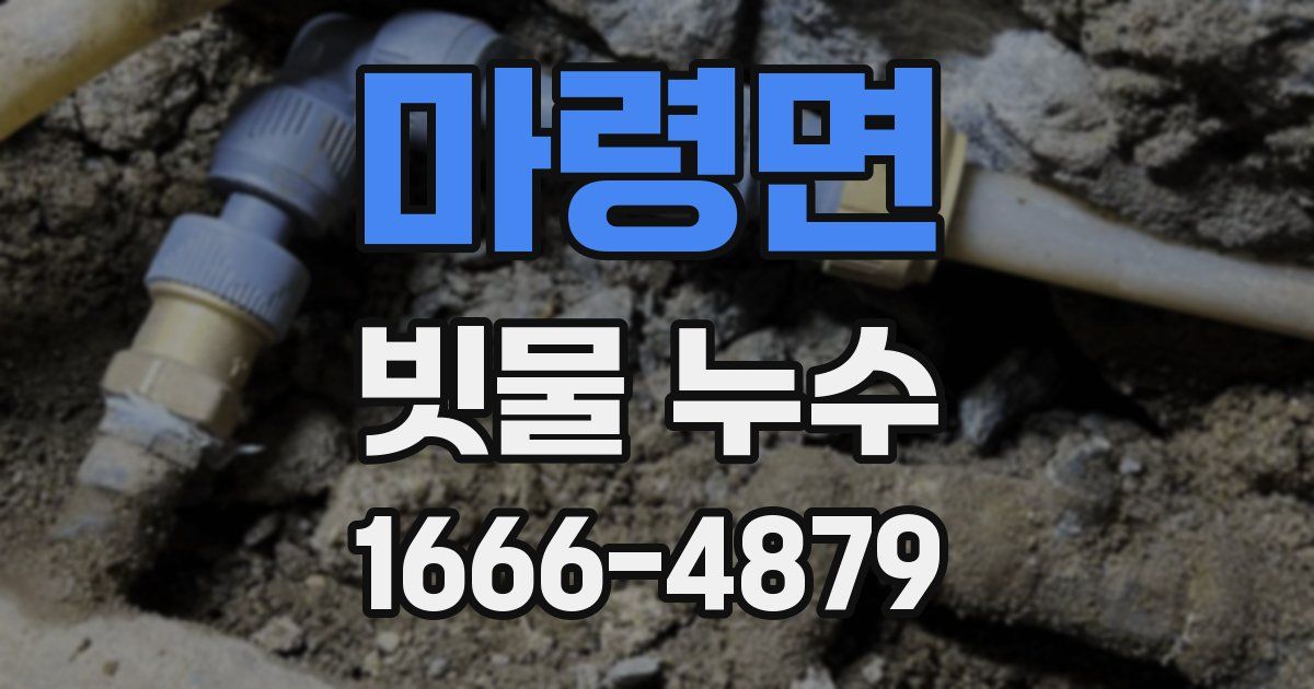 마령면 빗물 누수