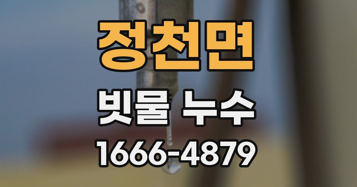 정천면 빗물 누수
