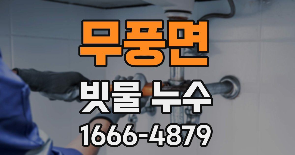 무풍면 빗물 누수
