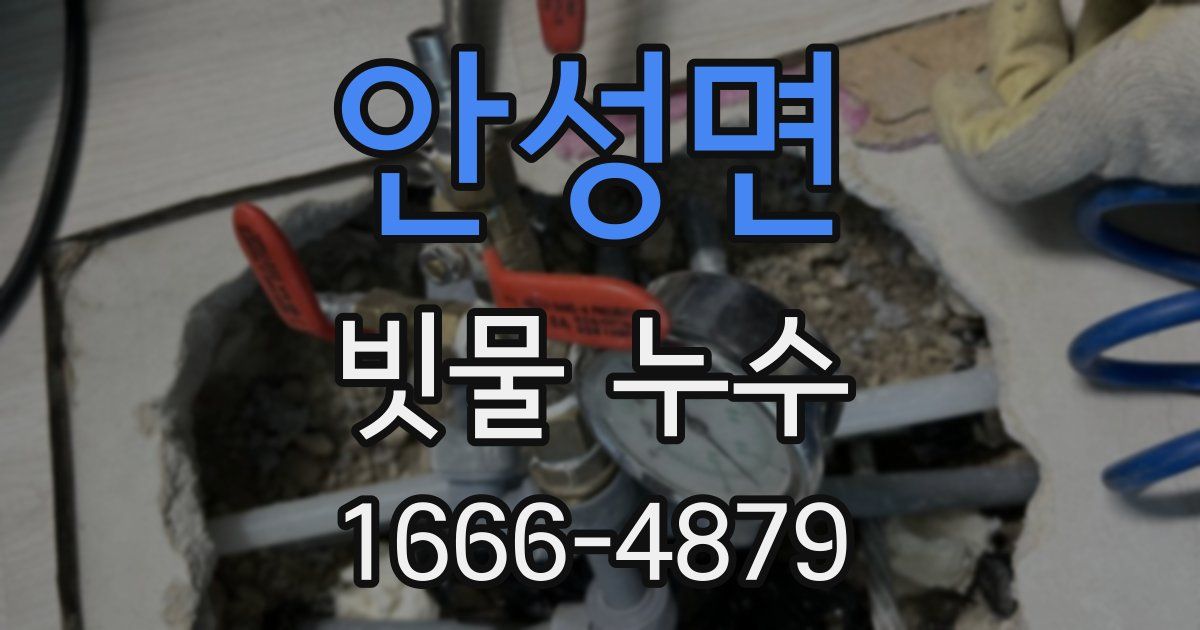 안성면 빗물 누수