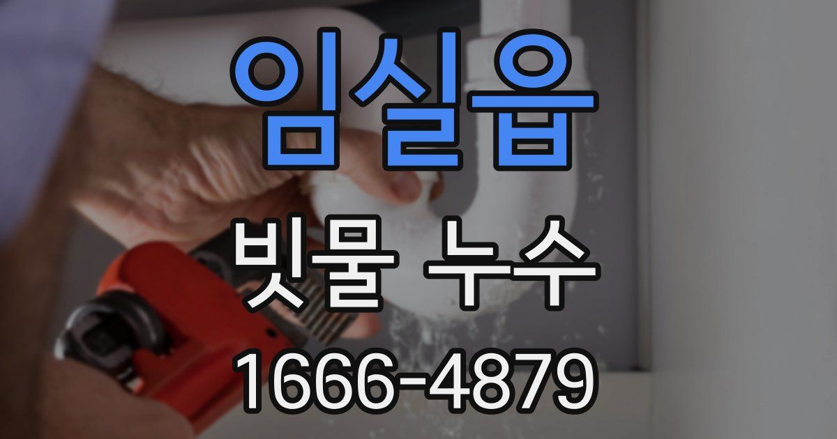 임실읍 빗물 누수