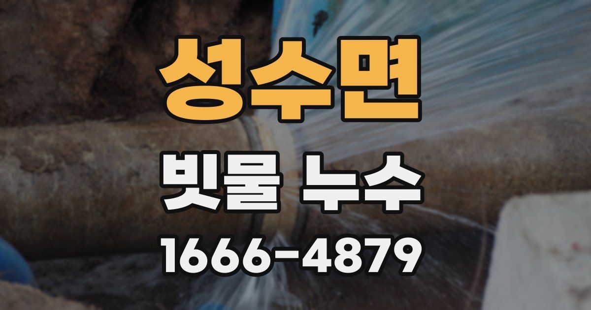 성수면 빗물 누수