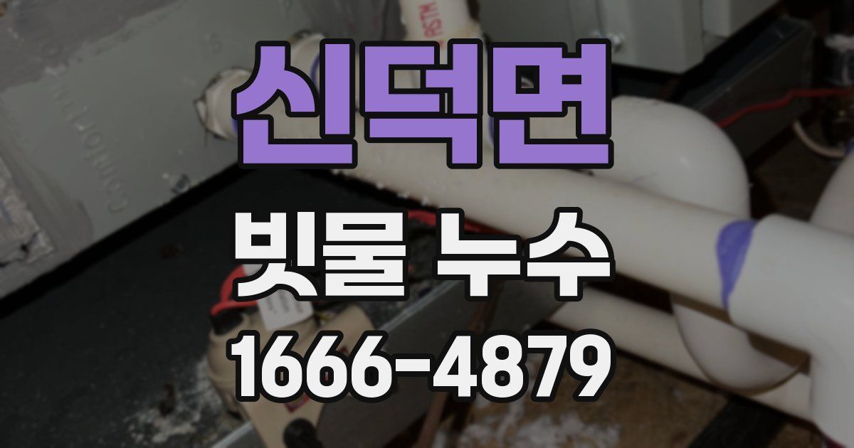 신덕면 빗물 누수