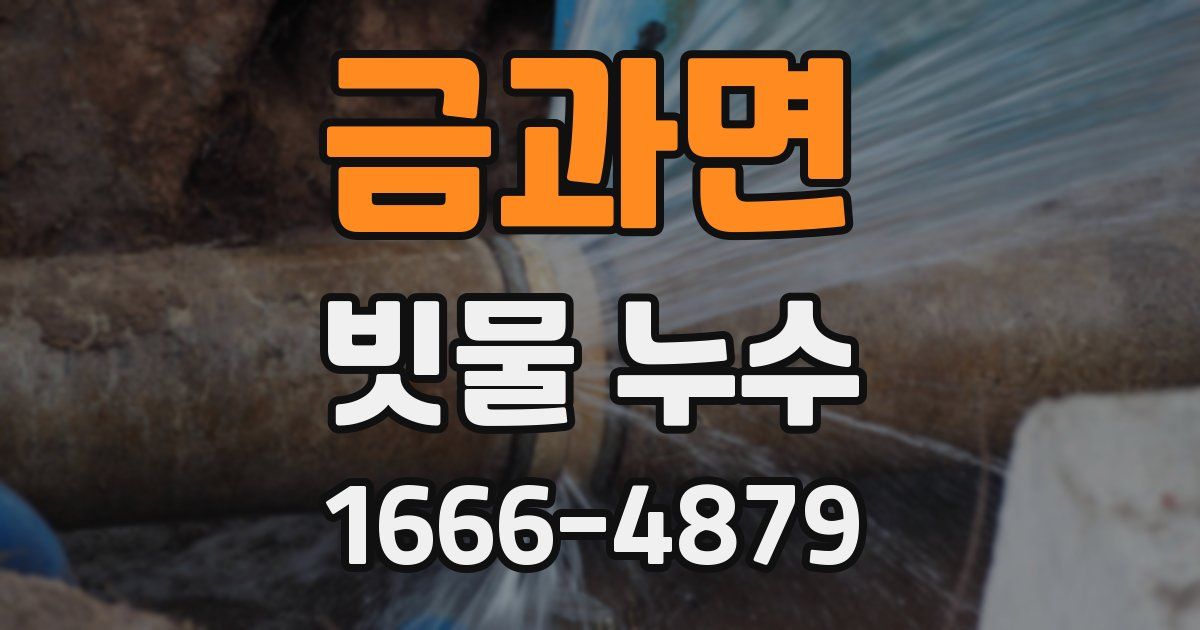 금과면 빗물 누수