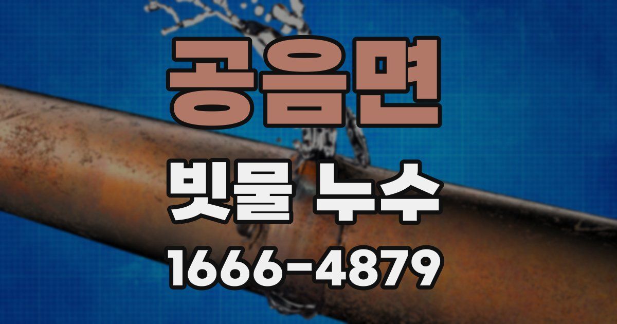 공음면 빗물 누수