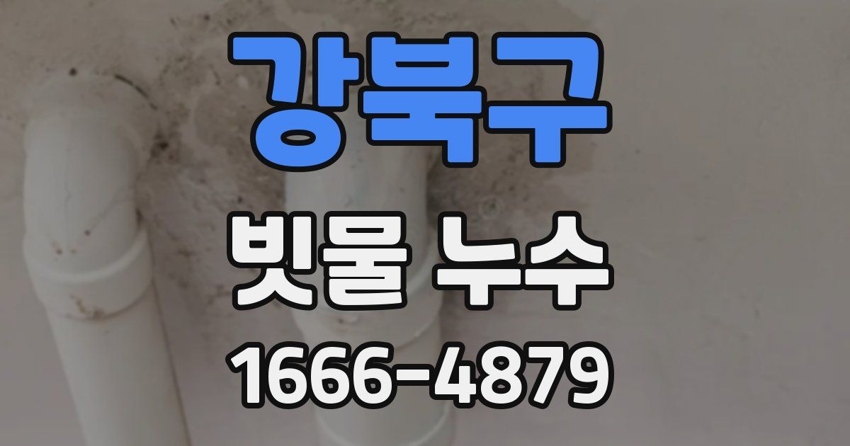 강북구 빗물 누수