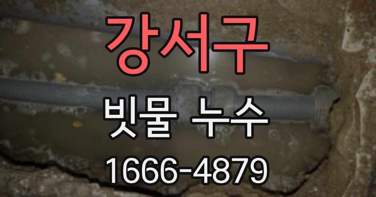 강서구 빗물 누수