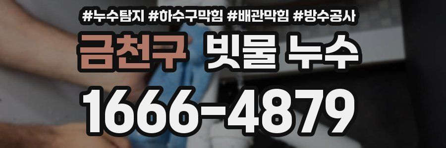 금천구 빗물 누수