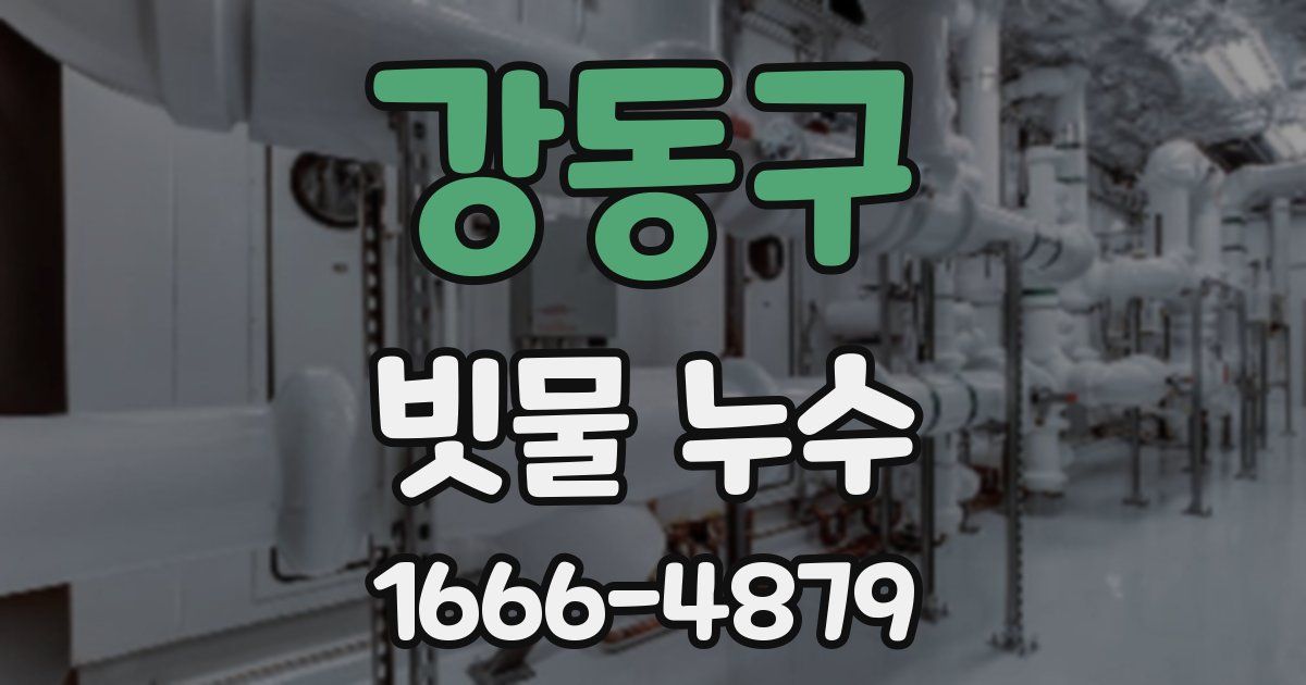 강동구 빗물 누수