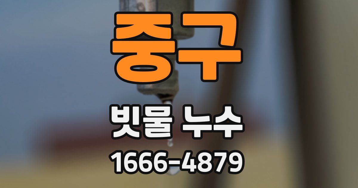 중구 빗물 누수