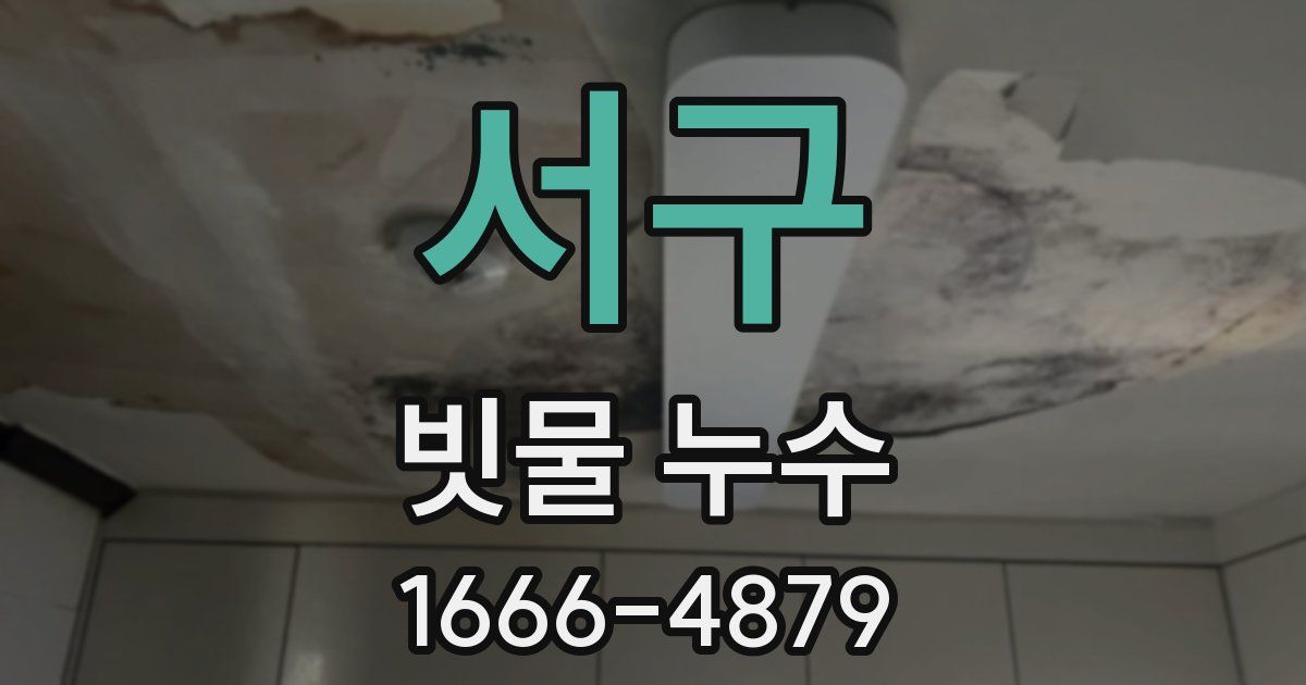 서구 빗물 누수