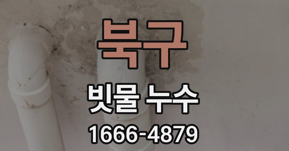 북구 빗물 누수