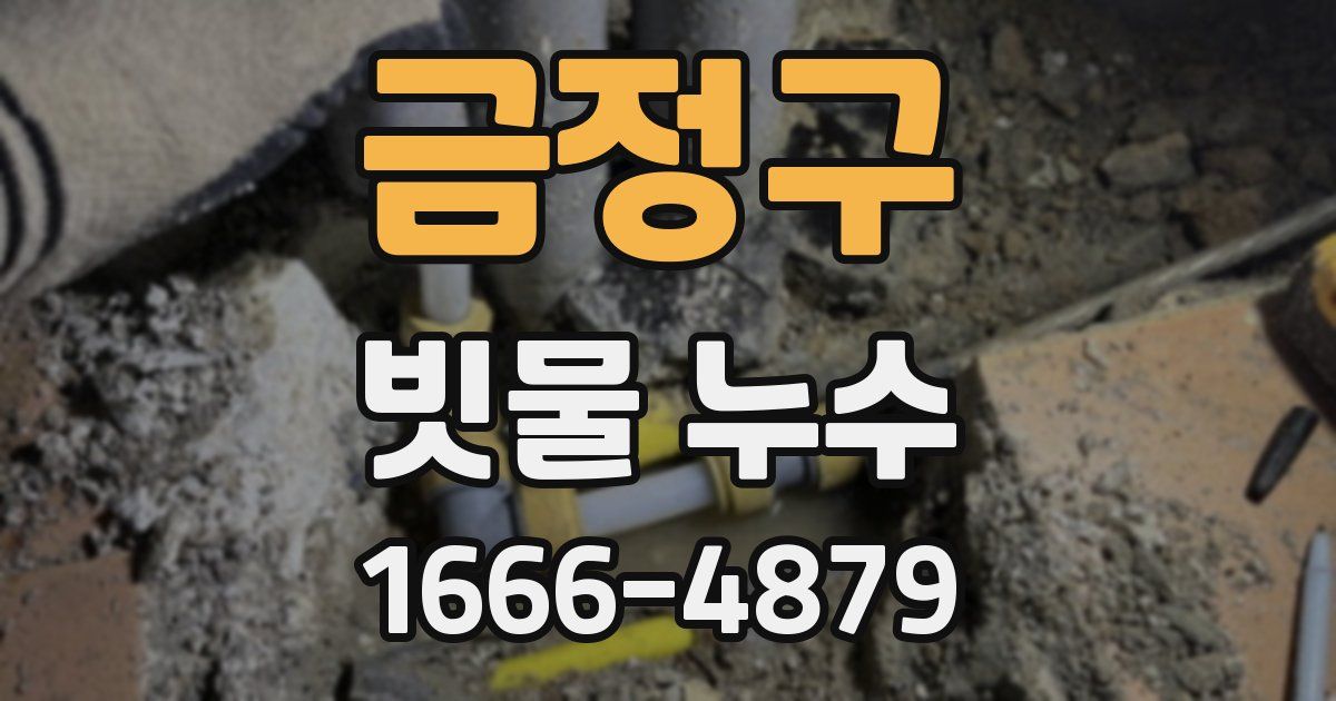 금정구 빗물 누수