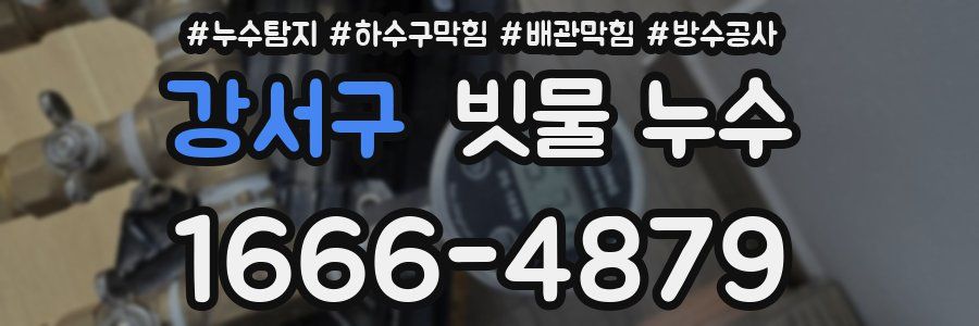강서구 빗물 누수