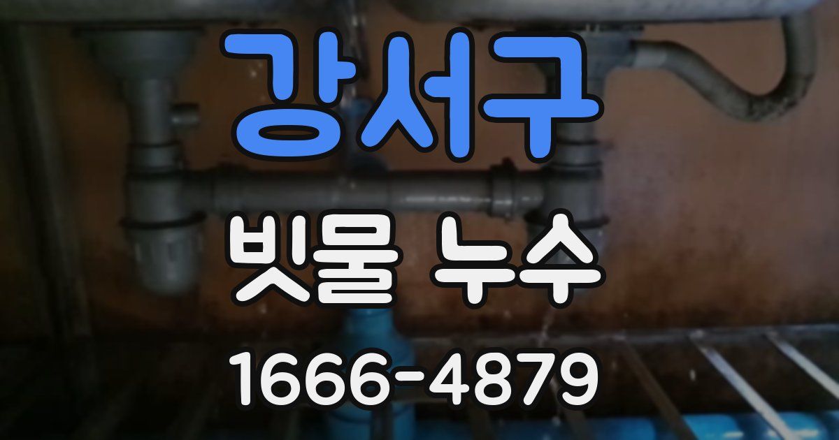 강서구 빗물 누수