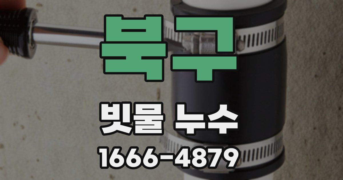 북구 빗물 누수