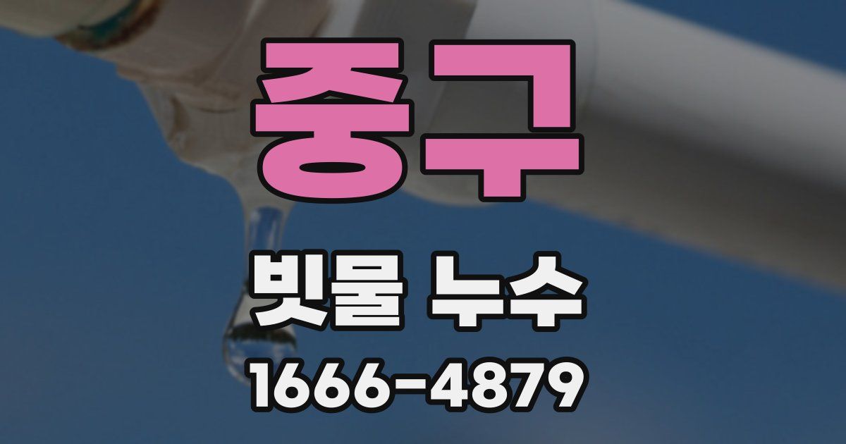 중구 빗물 누수