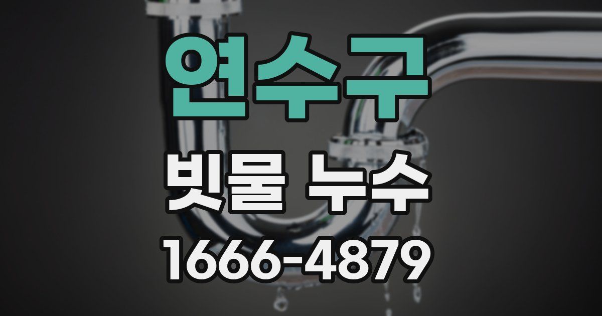 연수구 빗물 누수