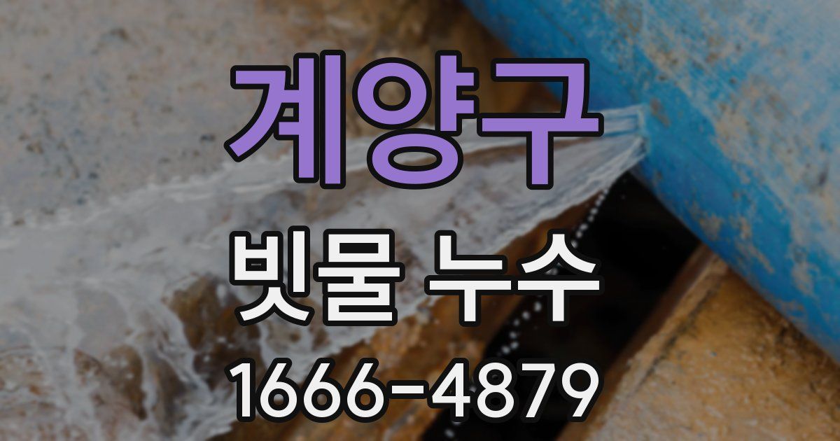 계양구 빗물 누수
