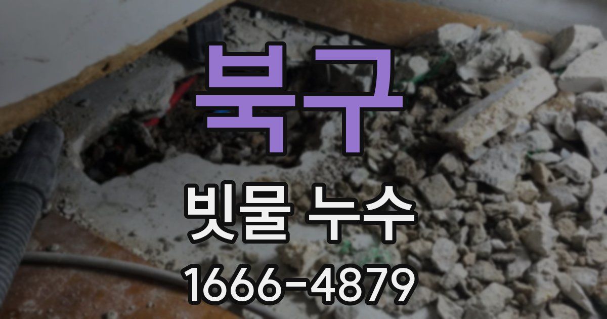 북구 빗물 누수
