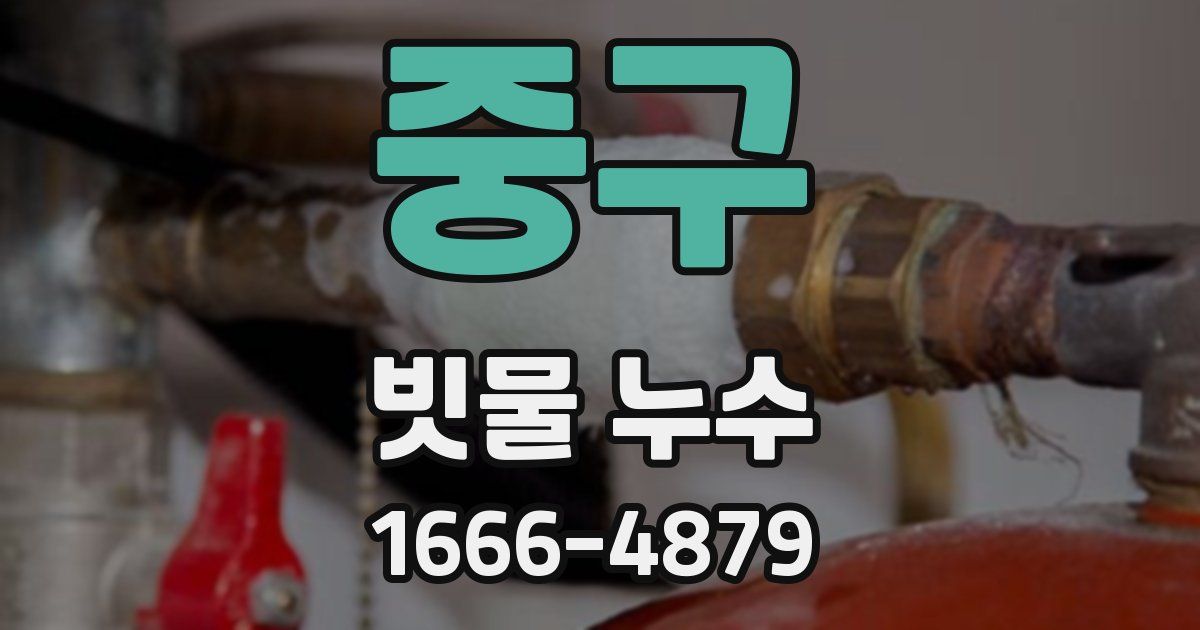 중구 빗물 누수