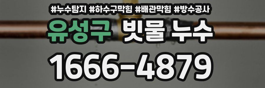유성구 빗물 누수