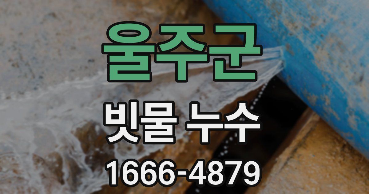 울주군 빗물 누수