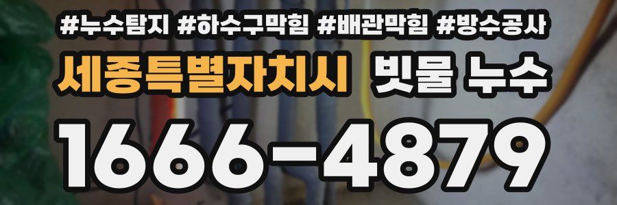 세종특별자치시 빗물 누수