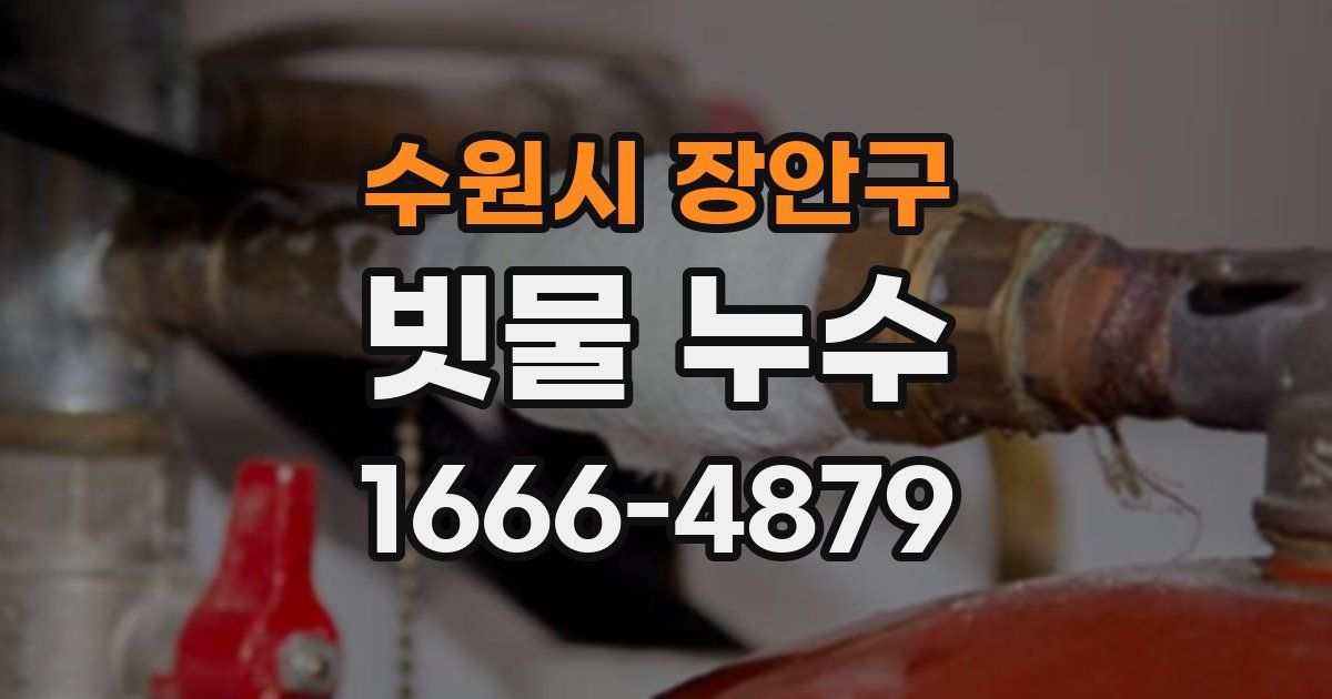 수원시 장안구 빗물 누수