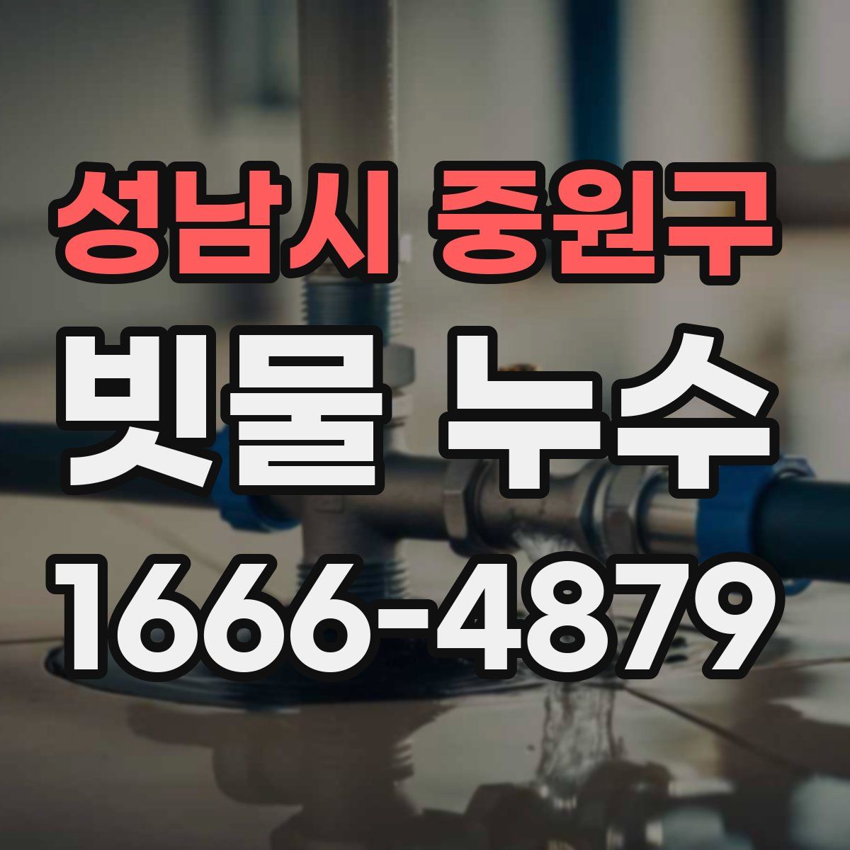 성남시 중원구 빗물 누수