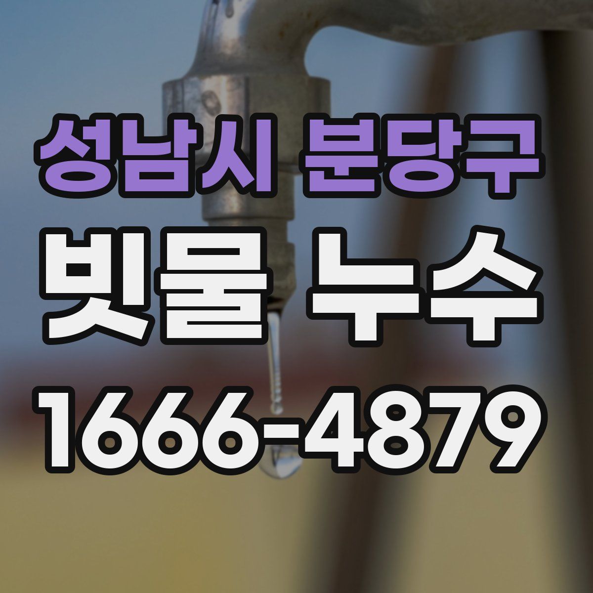 성남시 분당구 빗물 누수
