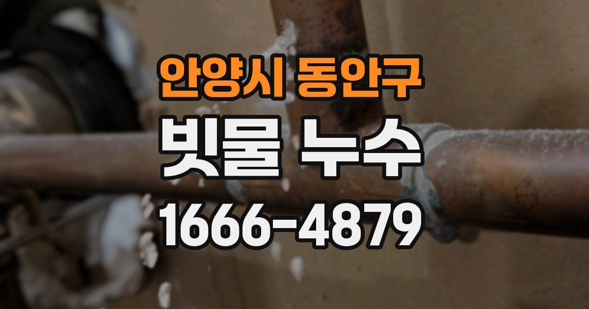 안양시 동안구 빗물 누수
