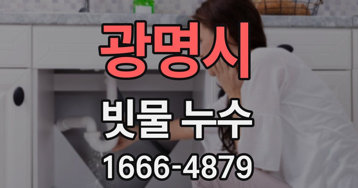 광명시 빗물 누수