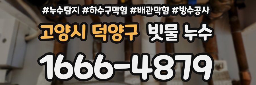 고양시 덕양구 빗물 누수