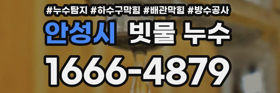 안성시 빗물 누수